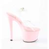 Pleaser - SKY308 Ankle strap sandal - Transparent/Pink Product image